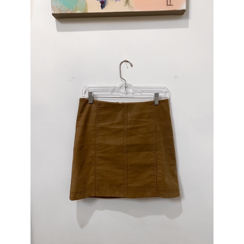 Free People Vegan Suede Modern Femme Mini Skirt